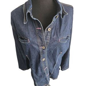 Ashley Stewart Denim Top